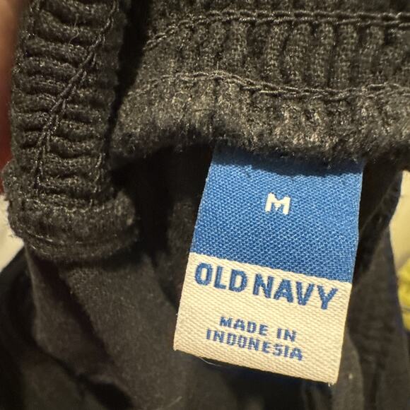 Old Navy Black Utility Romper Womens Size Medium Linen Blend Boho Pockets - Picture 6 of 7